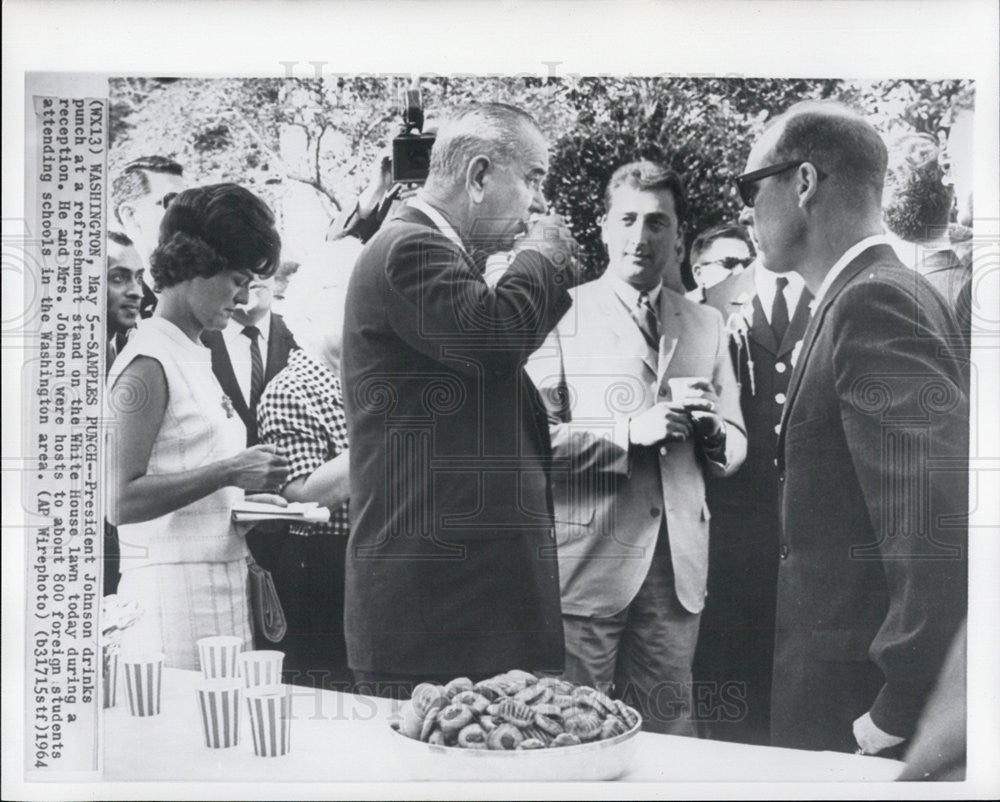 1964 Press Photo  President Johnson - Historic Images