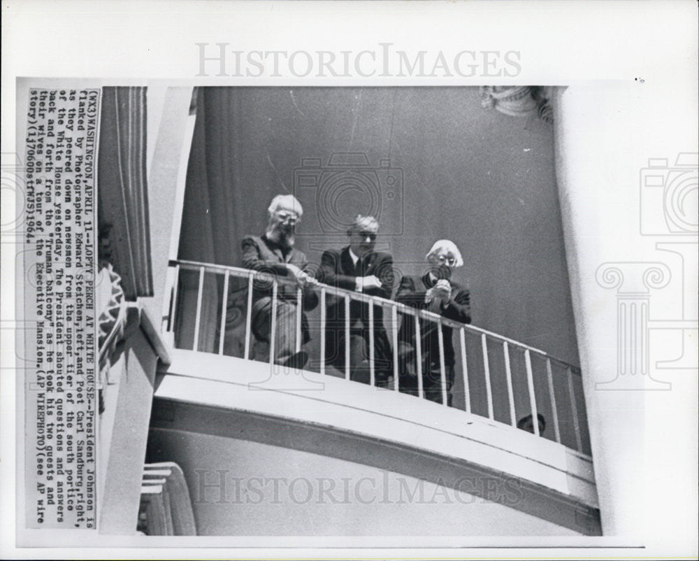 1964 Press Photo President Johnson - Historic Images