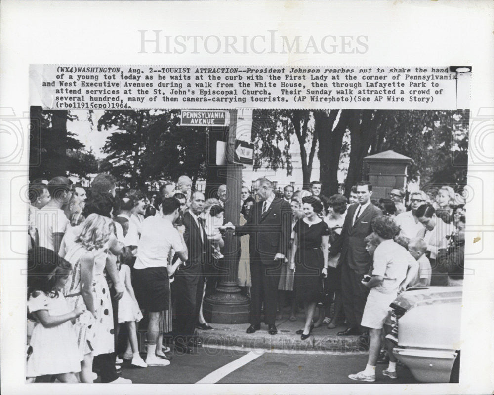 1964 Press Photo President Lyndon B. Johnson - Historic Images