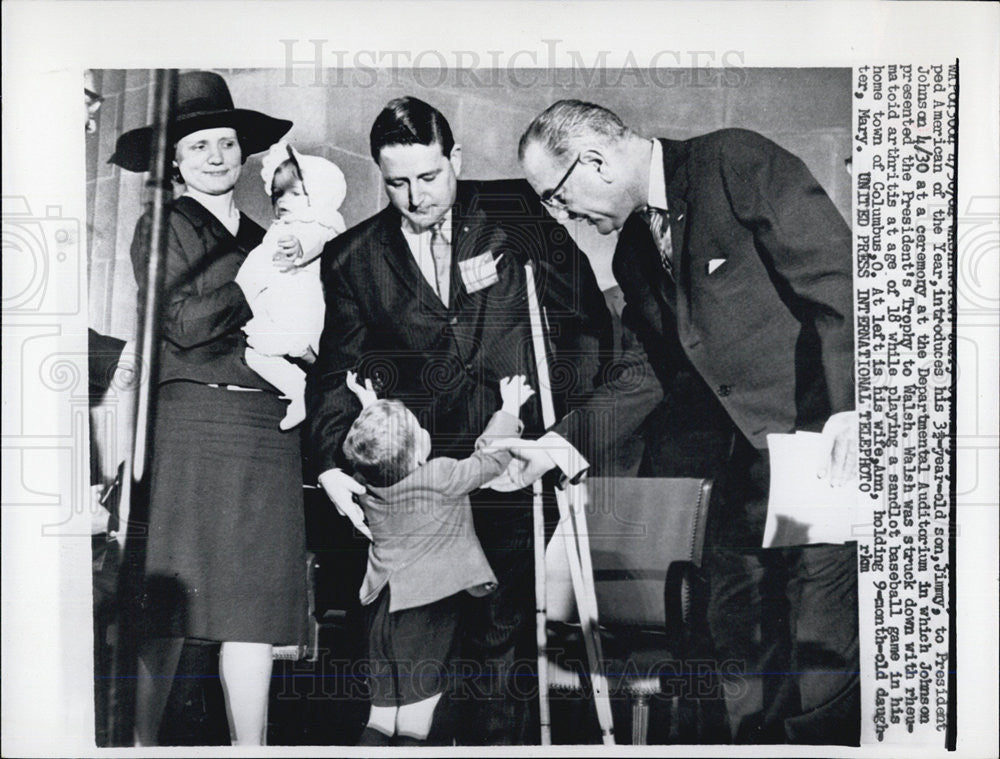 1964 Press Photo President Johnson - Historic Images