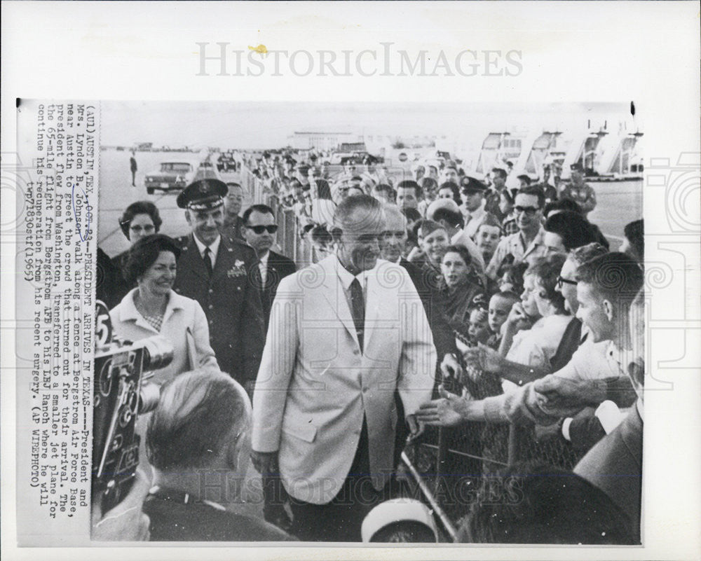 1965 Press Photo President and Mrs. Lyndon B. Johnson - Historic Images