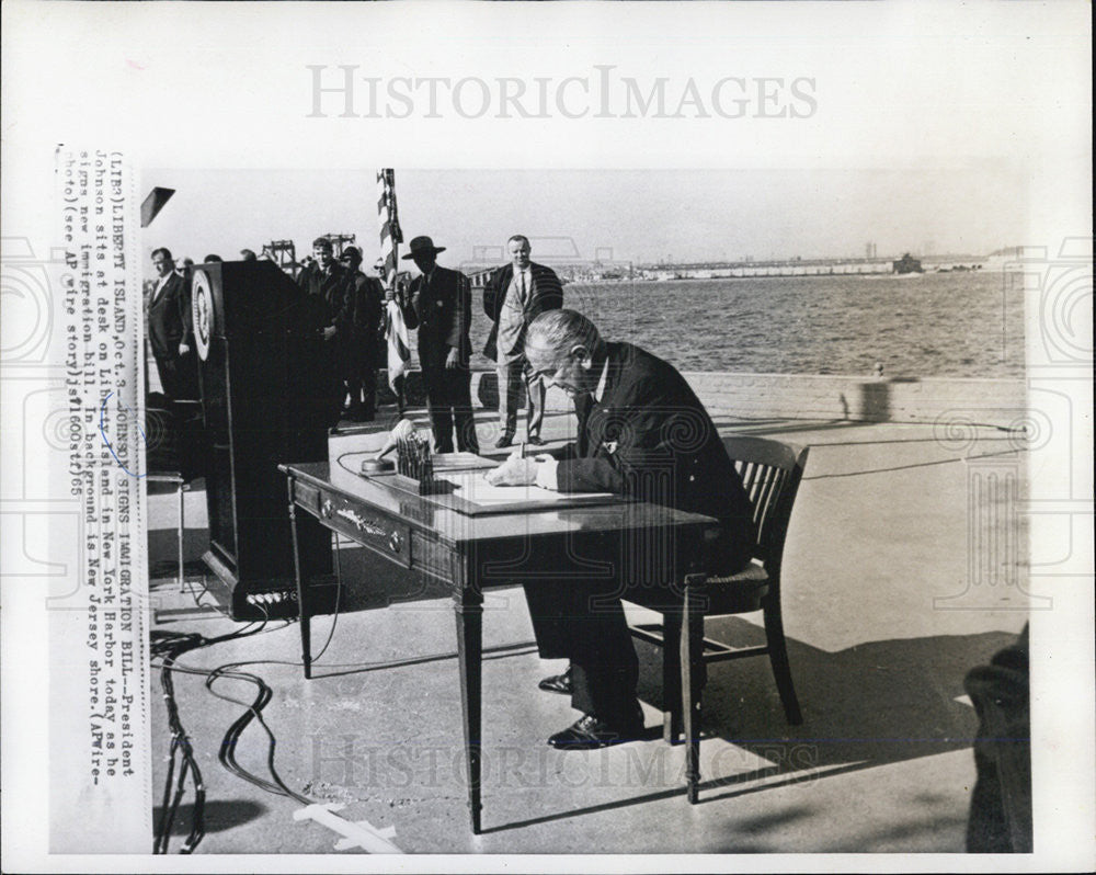 1965 Press Photo president Lyndon B. Johnson - Historic Images