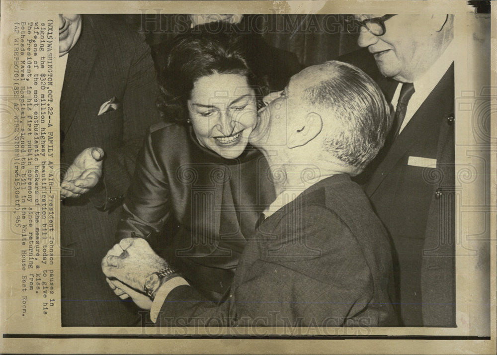 1965 Press Photo President and Mrs. Lyndon B Johnson - Historic Images