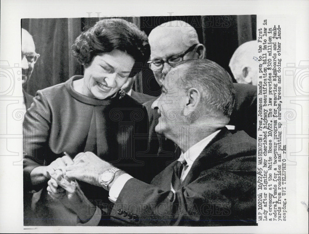 1965 Press Photo President and Mrs. Lyndon B. Johnson - Historic Images