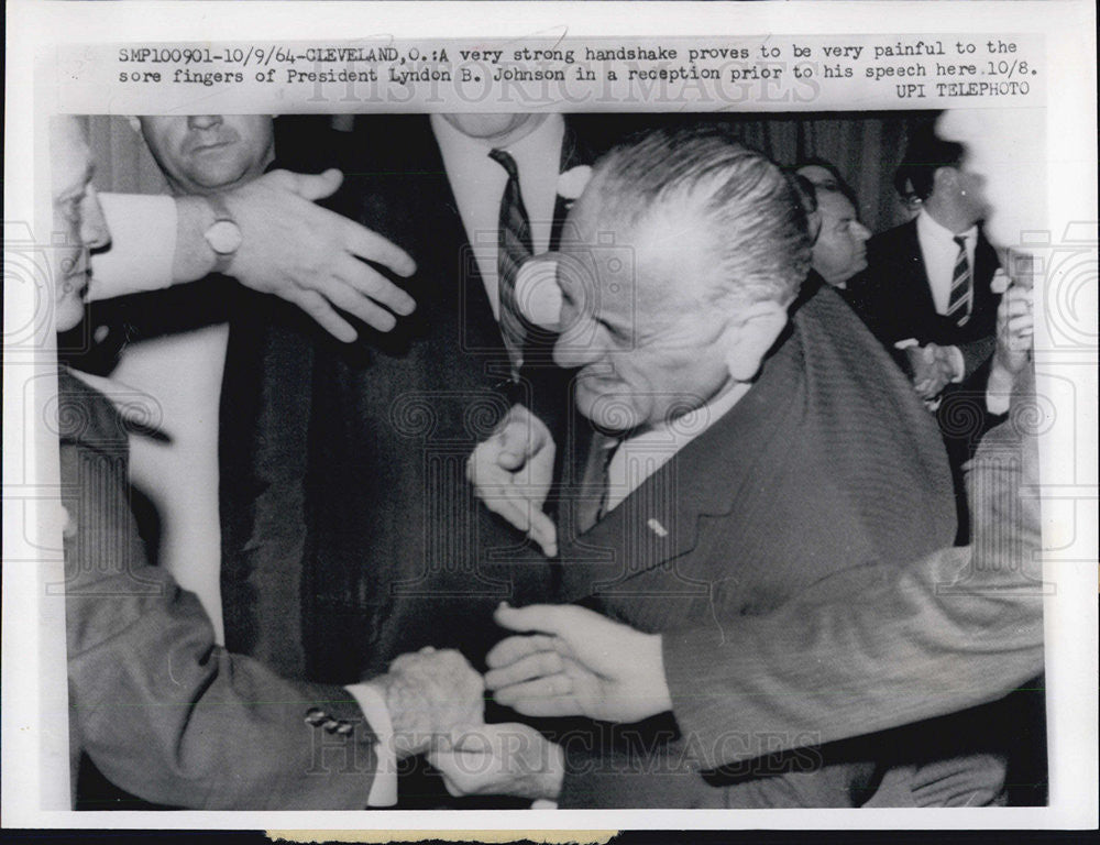 1964 Press Photo President Lyndon B. Johnson - Historic Images