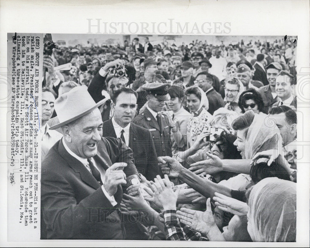 1964 Press Photo President Lyndon B. Johnson - Historic Images