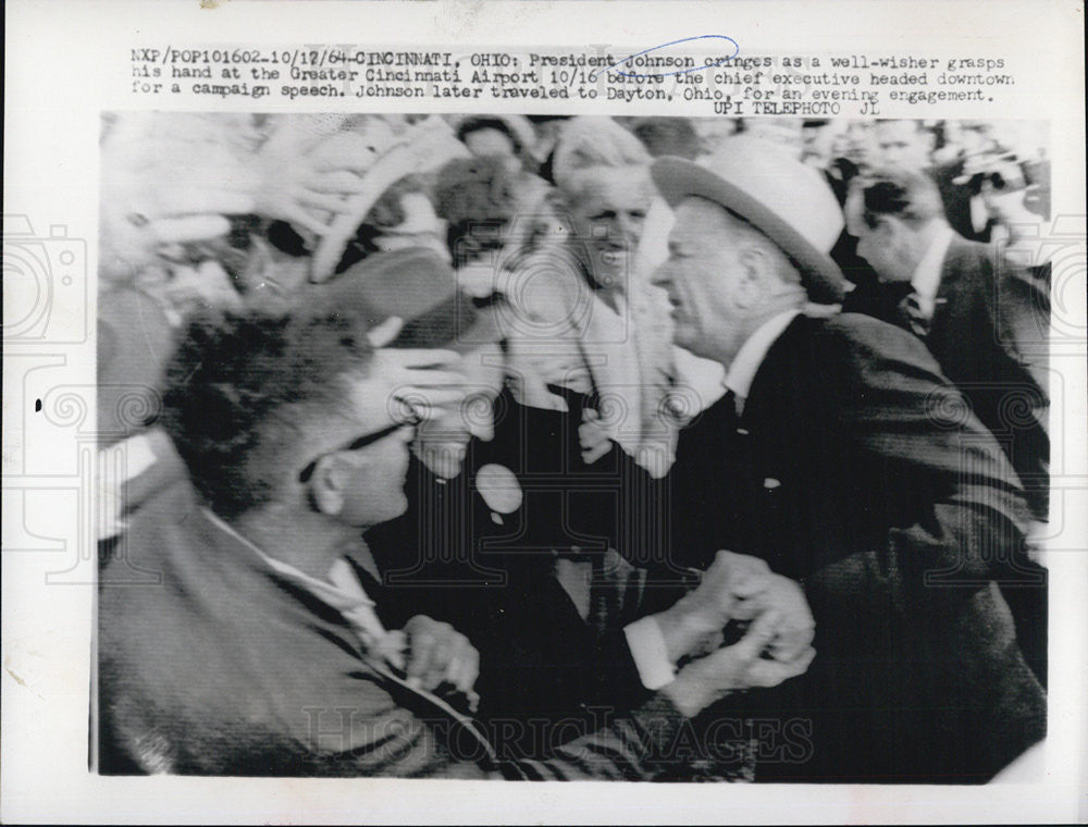 1964 Press Photo President Lyndon B. Johnson - Historic Images