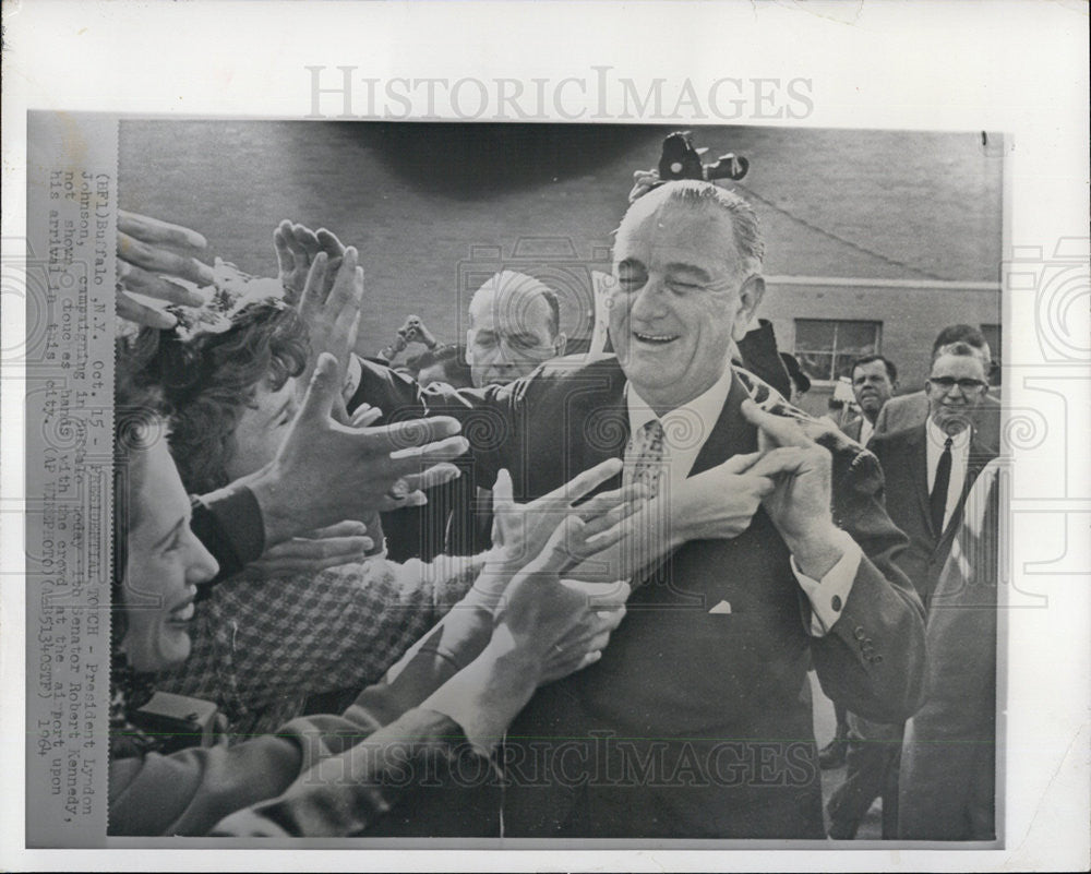 1964 Press Photo President Lyndon B. Johnson - Historic Images