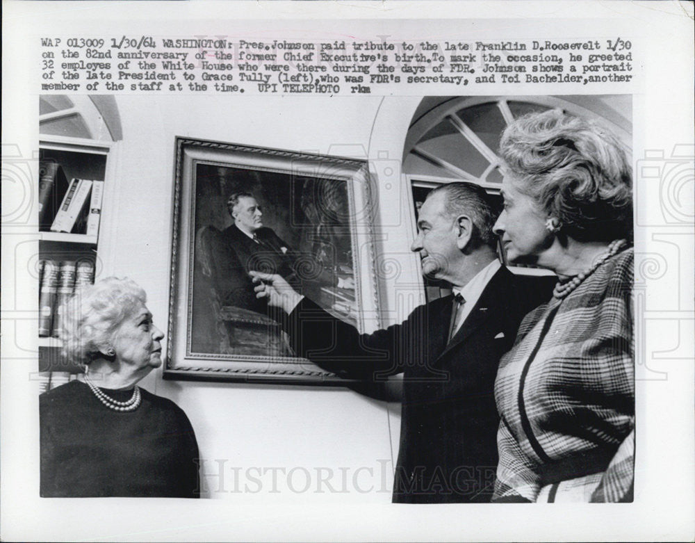 1964 Press Photo President Lyndon Johnson - Historic Images