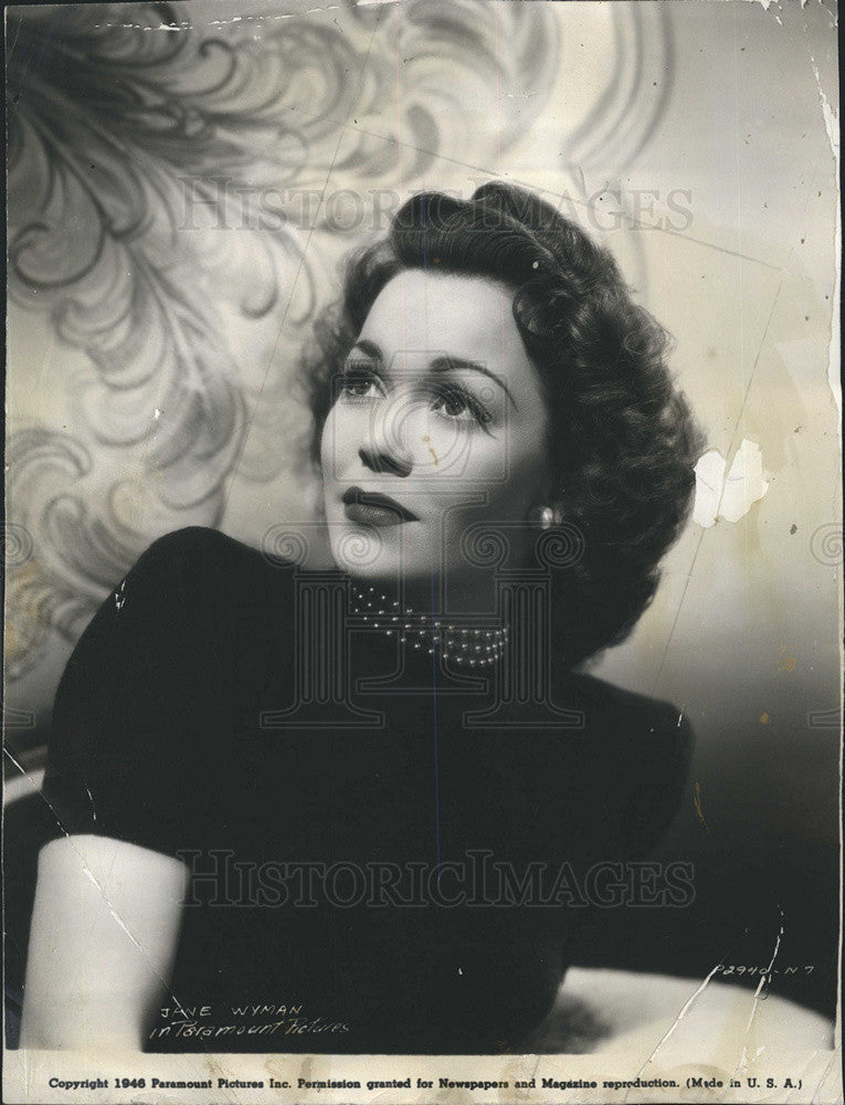 1946 Press Photo Jane Wyman - Historic Images