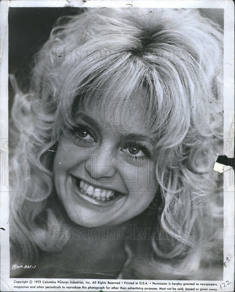 1972 Press Photo Goldie Hawn - Historic Images