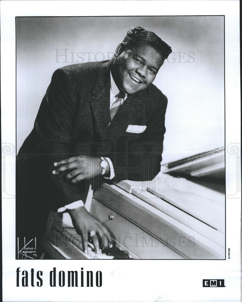 1990 Press Photo Fats Domino - Historic Images