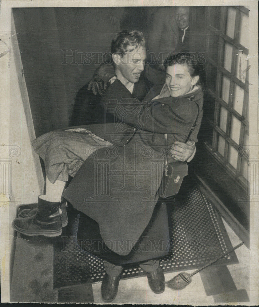 1951 Press Photo David Lawrence and Andrea Mead - Historic Images