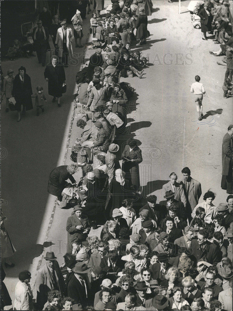 1961 Press Photo Refugees West Berlin - Historic Images