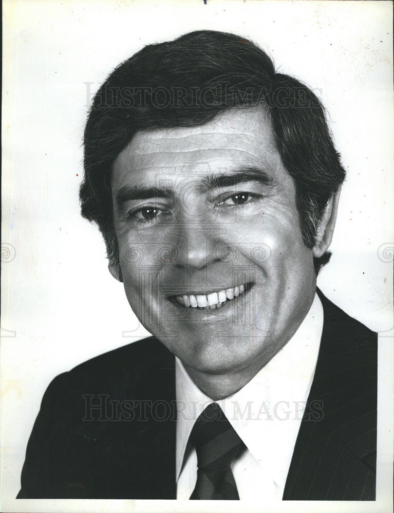1984 Press Photo Dan Rather American journalist and news anchor. - Historic Images