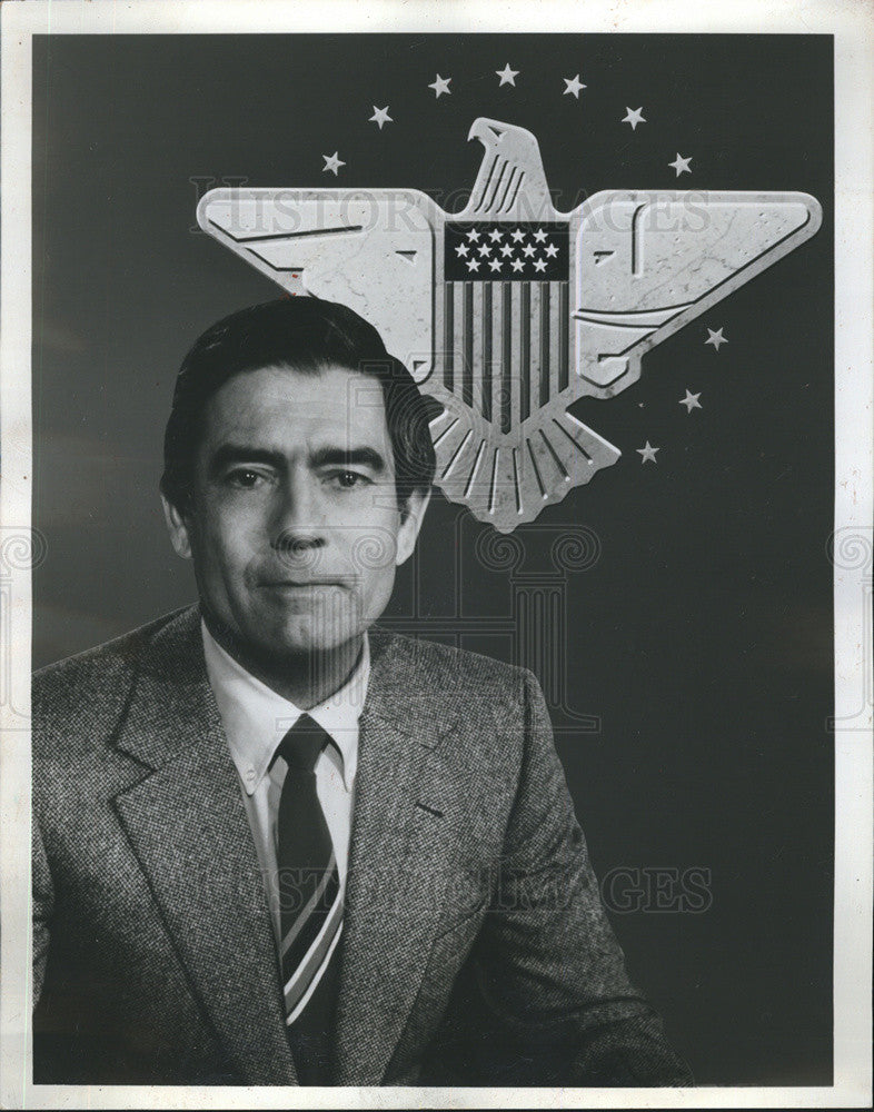 Press Photo Dan Rather American Journalist and News Anchor. - Historic Images