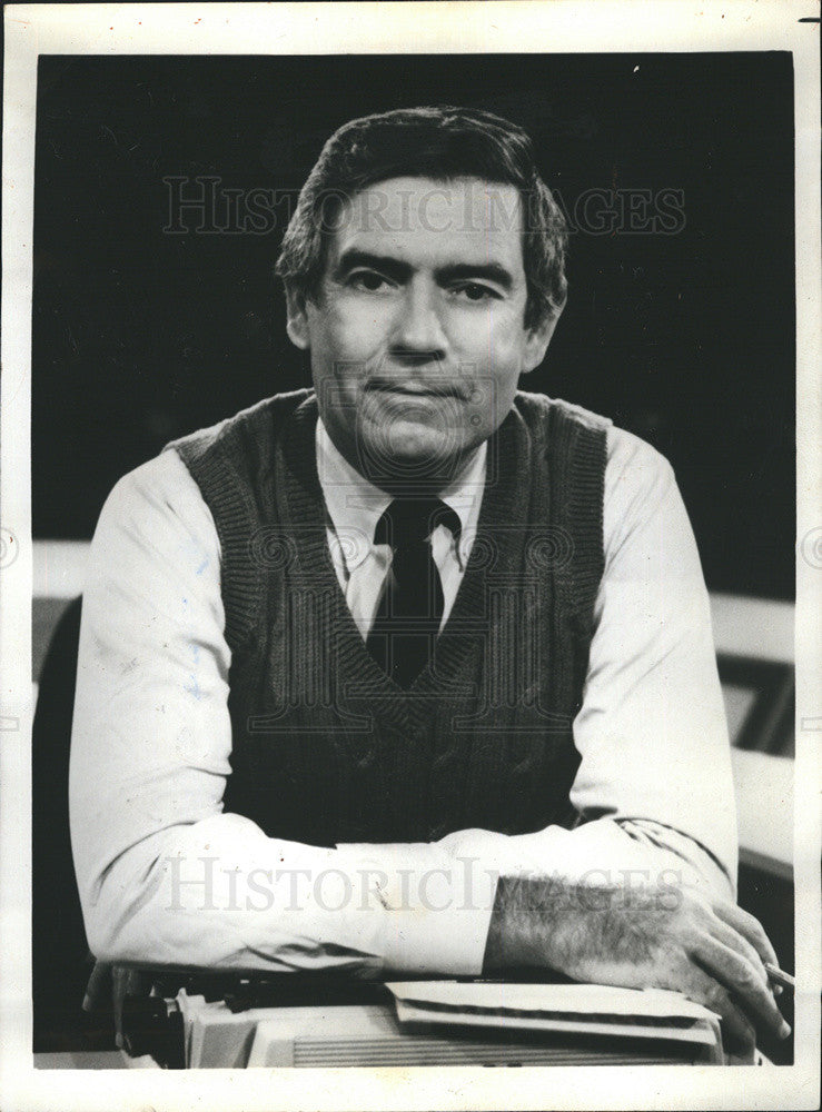 1986 Press Photo Dan Rather - Historic Images