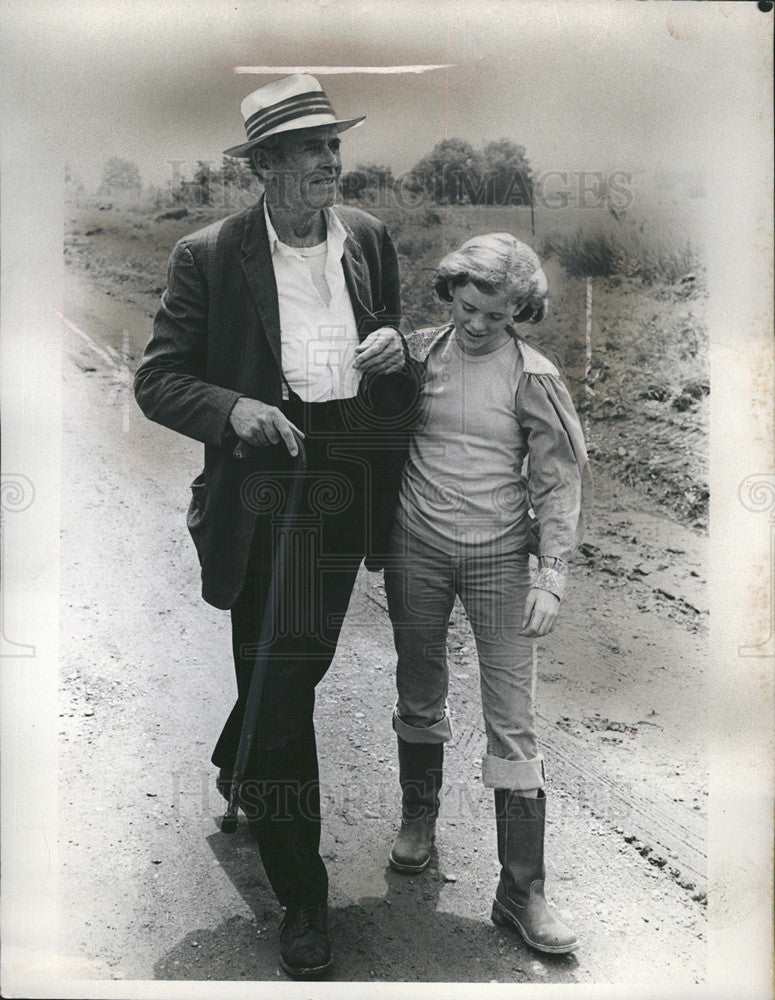 1980 Press Photo Henry Fonda Kristen Vigard - Historic Images