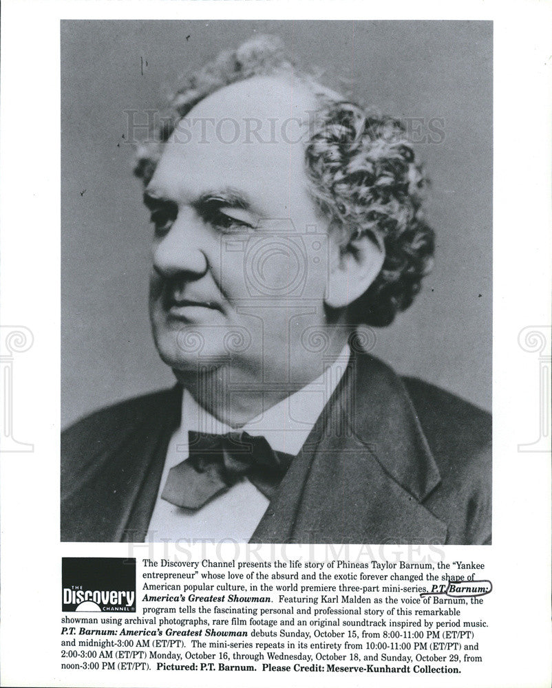 Press Photo P T Barnum - Historic Images