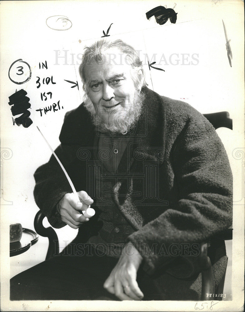 1936 Press Photo Lionel Barrymore - Historic Images