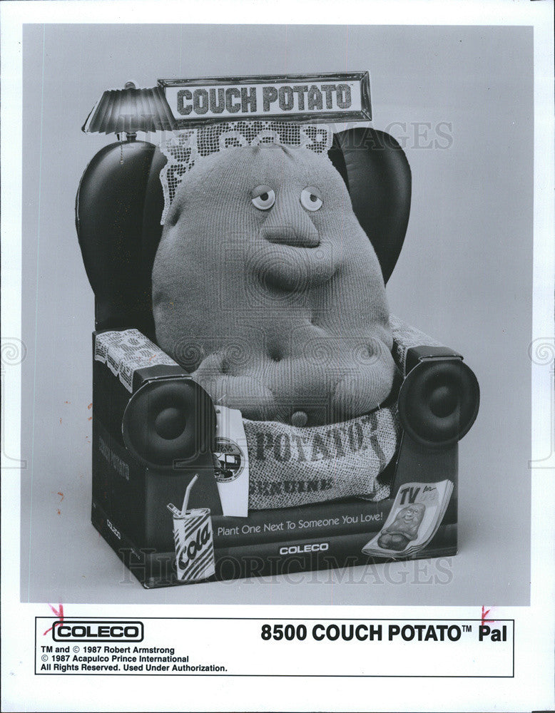 1987 Press Photo &quot;This spuds for you&quot; 8500 Couch Potato Pal. - Historic Images