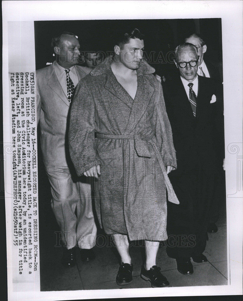 1955 Press Photo  Don Cockell Heavyweight Title Holder. - Historic Images