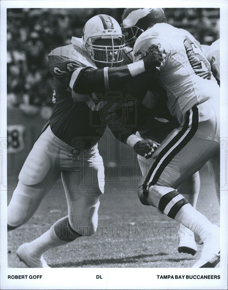 Press Photo Pictured is Robert Goff of the Tampa Bay Buccaneers. - Historic Images