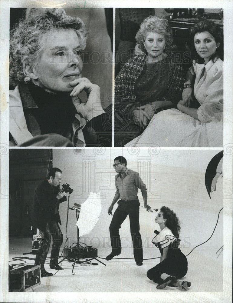 1982 Press Photo Katharine Hepburn, Barbara Walters, Victoria Principal - Historic Images