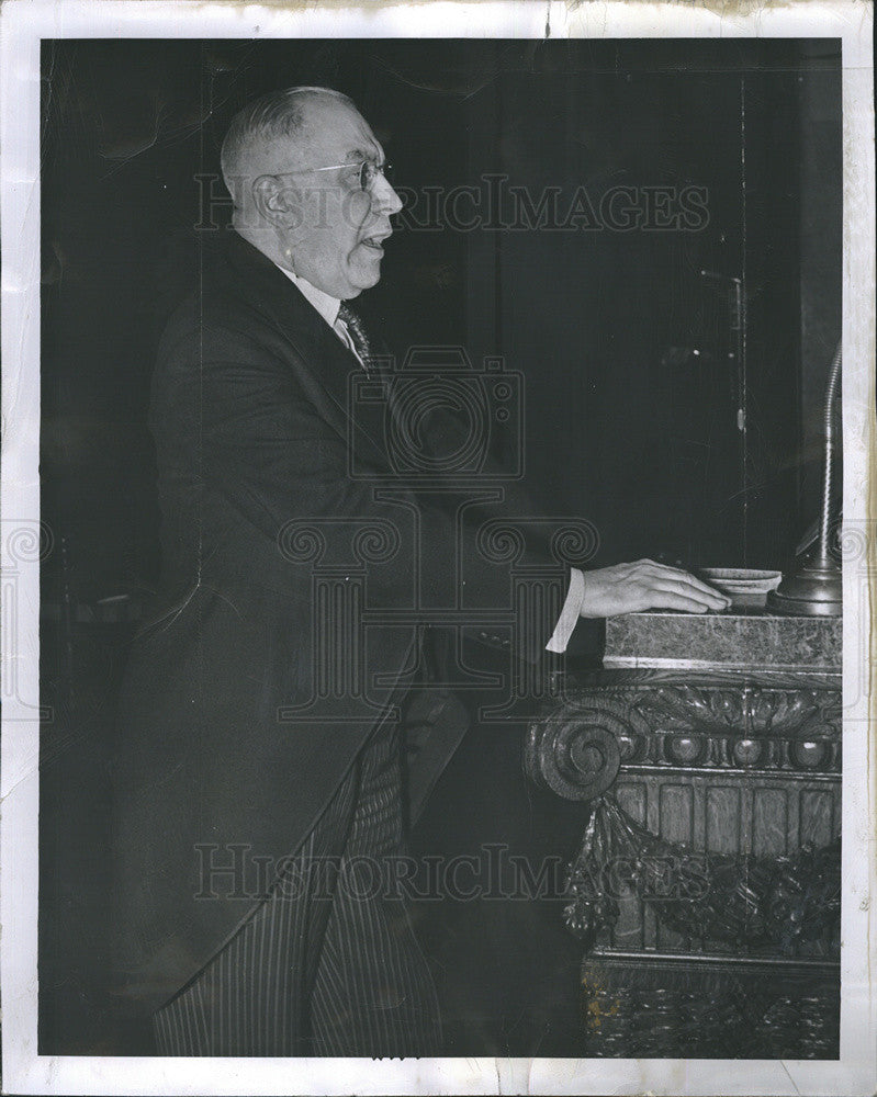 1941 Press Photo Bishop Raymond Wade. Head of Detroit Methodist Area. - Historic Images