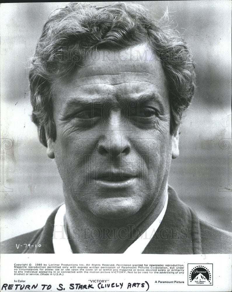 1981 Press Photo Michael Caine, Actor - Historic Images