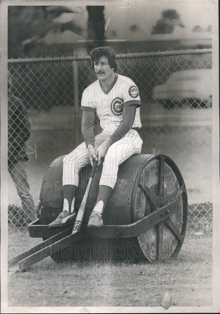 1981 Press Photo Chicago Cubs Spring Training Pitcher Bill Caudill - Historic Images