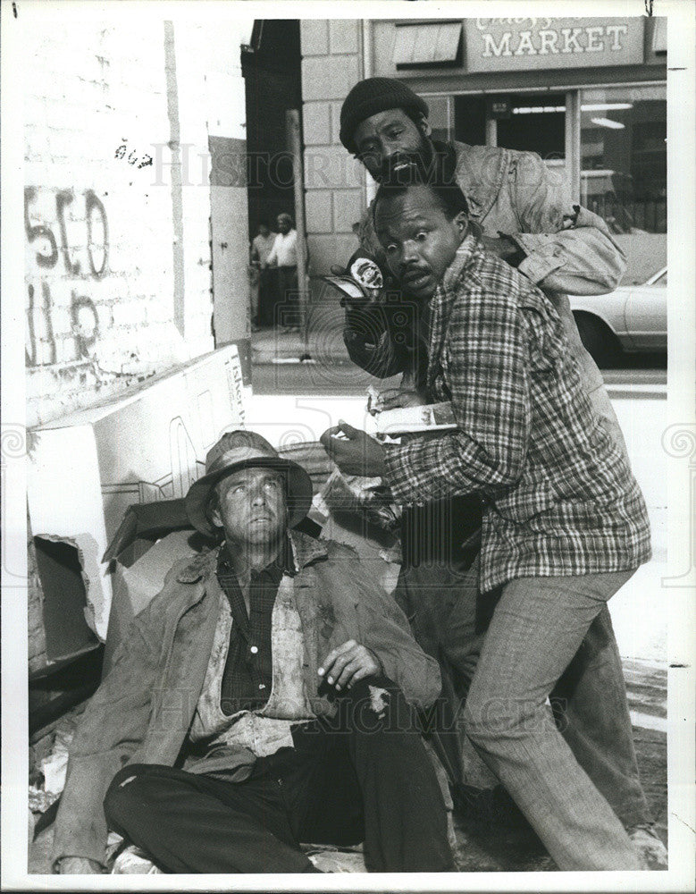 1985 Press Photo Hill Street Blues Kiel Martin Taurean Blacque Rony Clanton - Historic Images