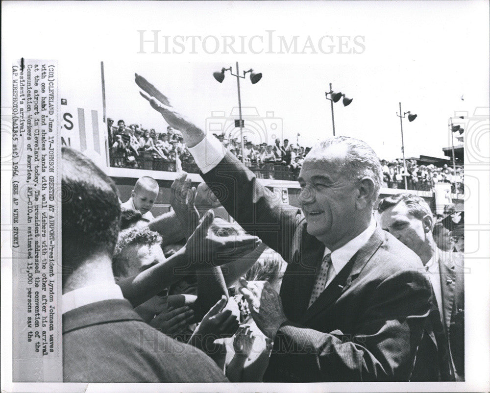 1964 Press Photo President Lyndon B. Johnson - Historic Images