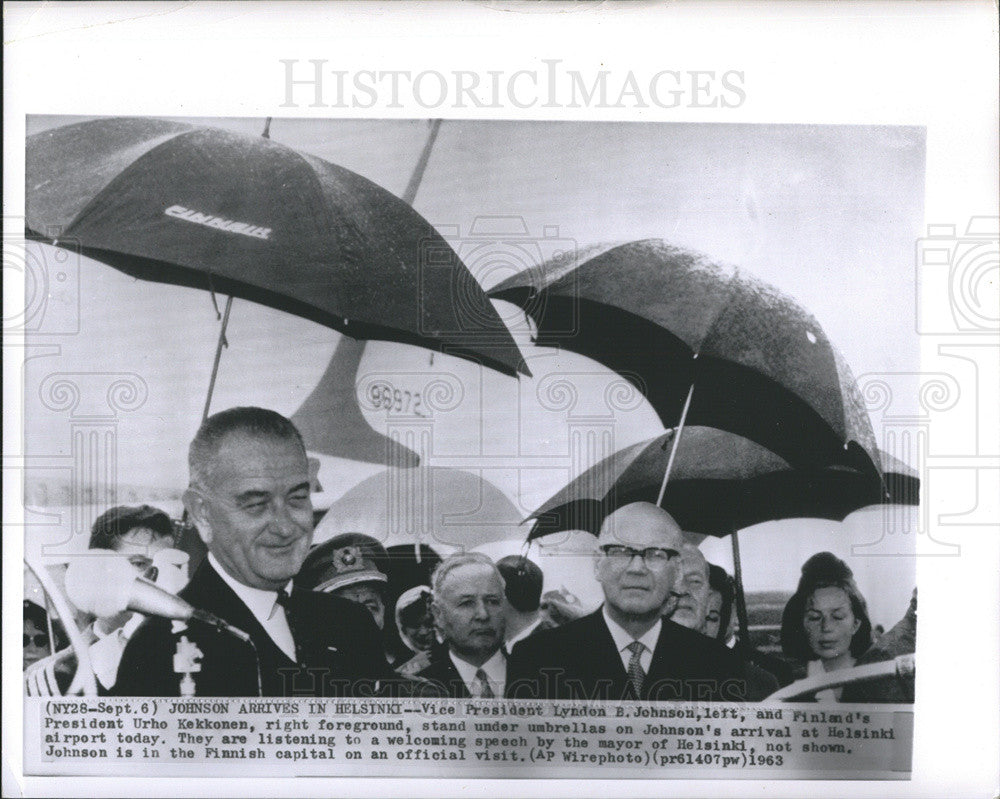 1963 Press Photo Lyndon B Johnson - Historic Images