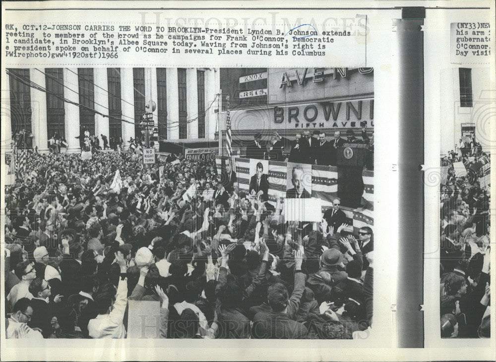 1966 Press Photo President Johnson - Historic Images