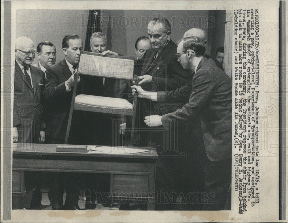 1966 Press Photo President Johnson - Historic Images