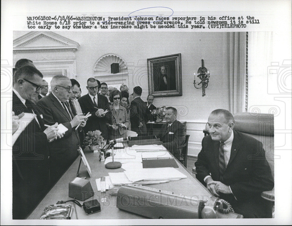 1966 Press Photo President Johnson - Historic Images