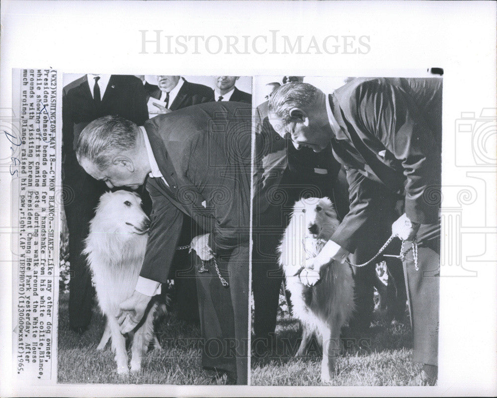 1965 Press Photo President Lyndon B. Johnson - Historic Images