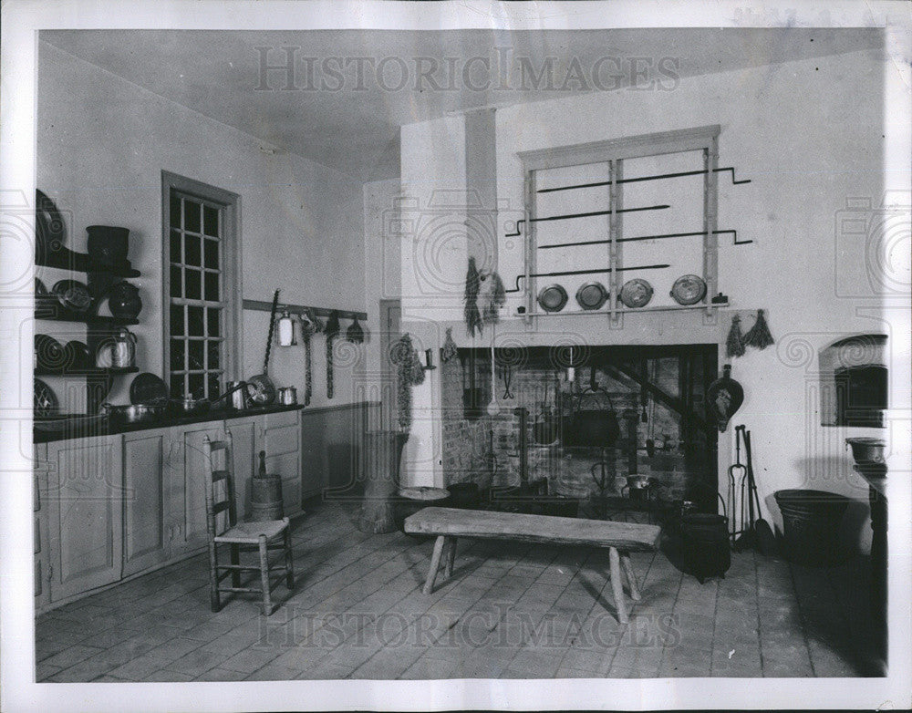 1947 Press Photo Mount Vernon Kitchen - Historic Images