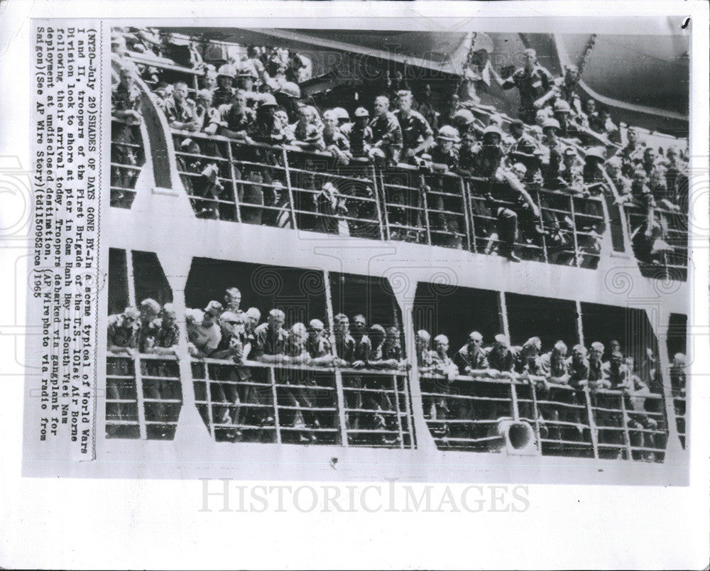 1965 Press Photo World War I&amp;II troopers first Brigade. - Historic Images