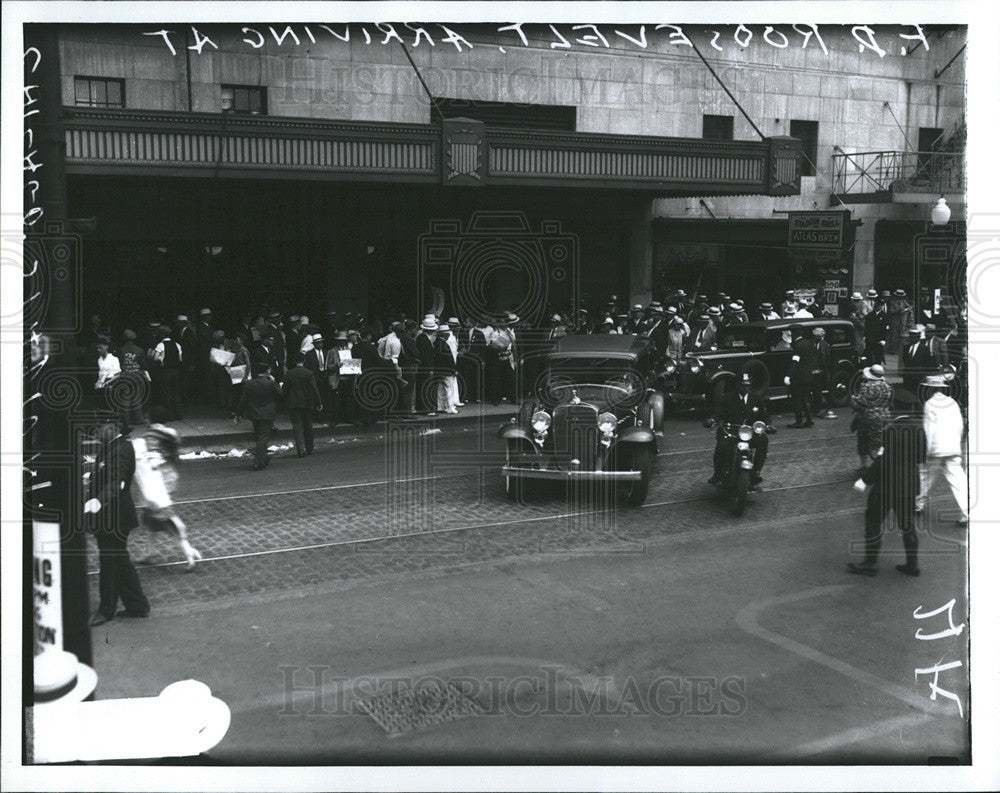 Press Photo  Pres. Franklin D. Roosevelt arrival. - Historic Images