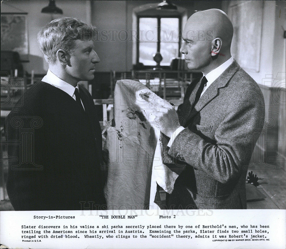 1968 Press Photo Yul Brynner star in "The Double Man". - Historic Images
