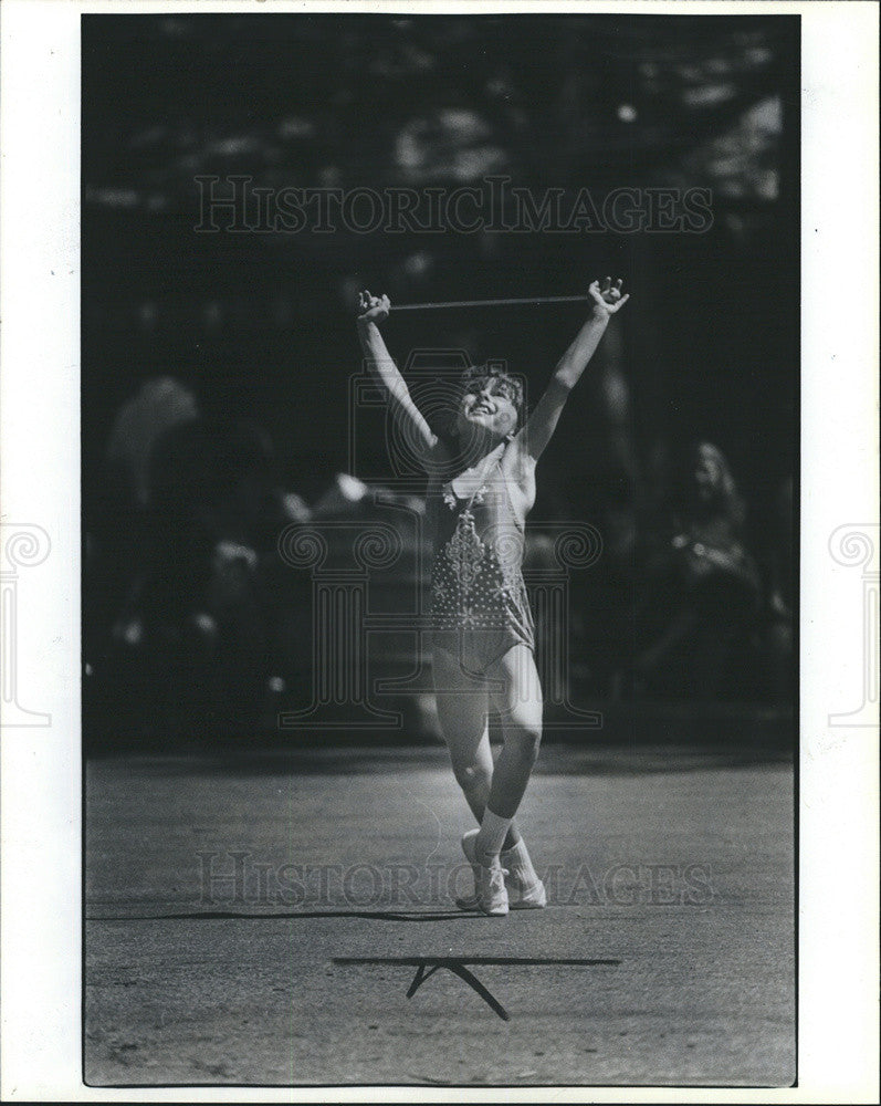 1980 Press Photo Stephanie Richardson Baton Twirling Contest Winner - Historic Images