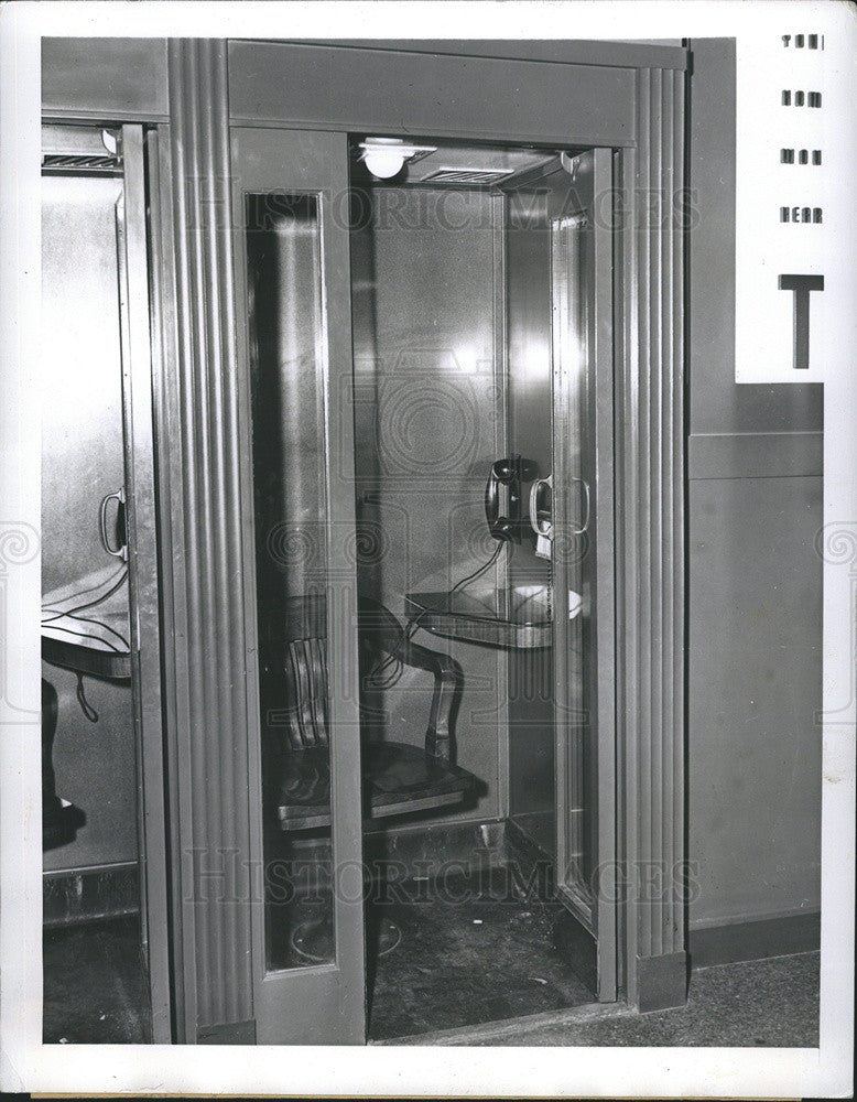 1940 Press Photo New York City Office-Phone Booths fro Executives - Historic Images