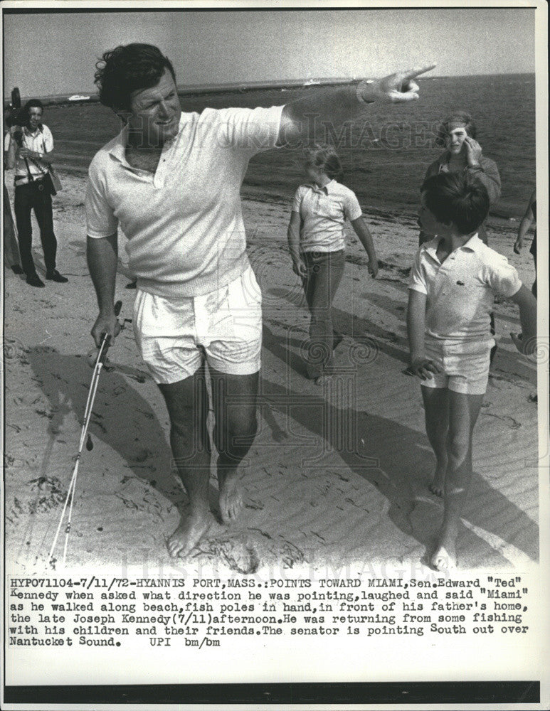 1972 Press Photo Senator Edward Ted Kennedy - Historic Images