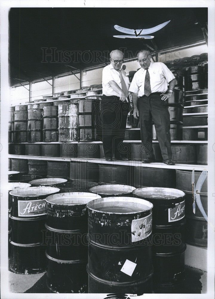 1972 Press Photo Orval Green, Dick McClurg at Grandstands, State Fair Michigan - Historic Images