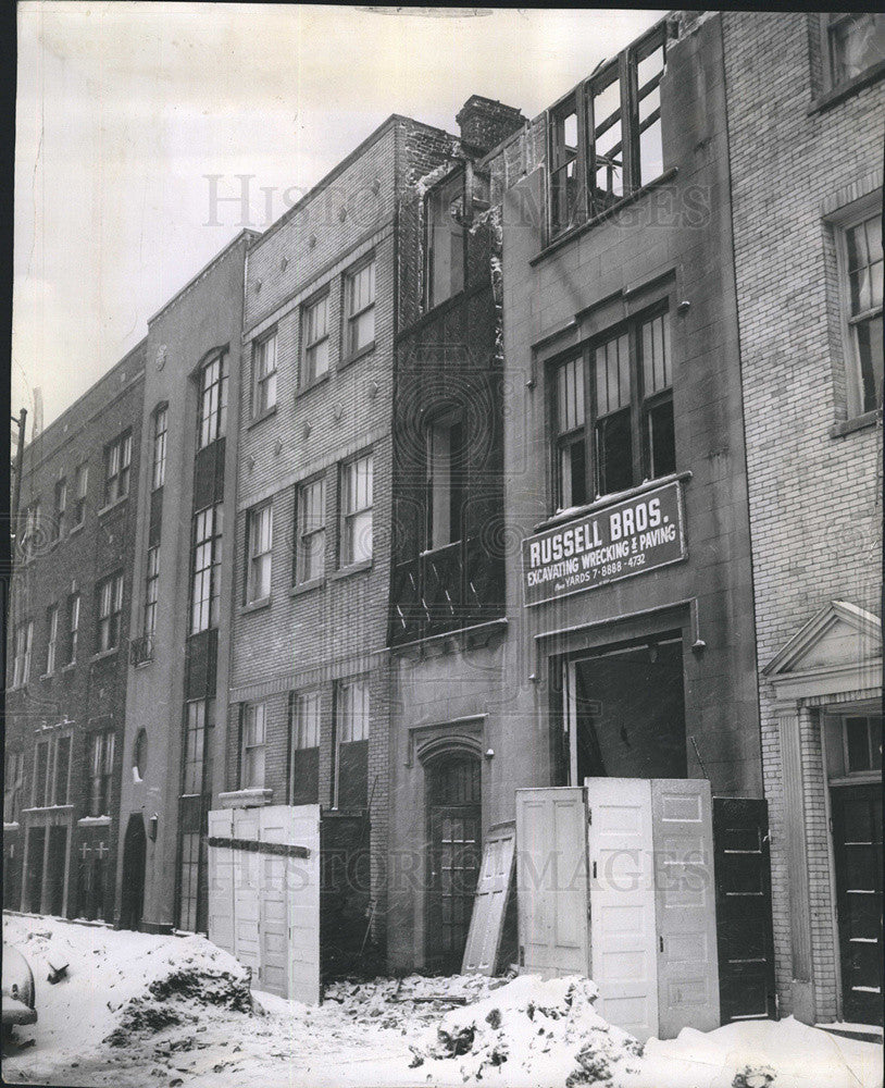 1959 Press Photo Demolition of Building on La Salle - Historic Images