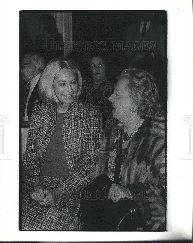 1980 Press Photo Joan Kennedy and Elenore Lambracht - Historic Images