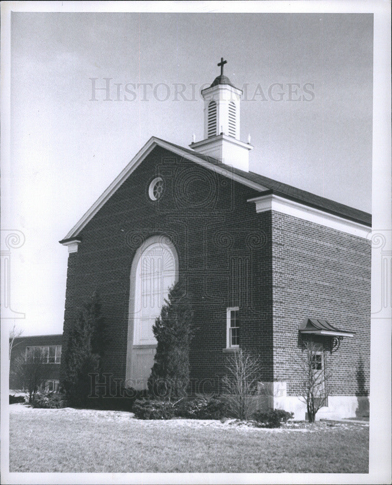 1958 Press Photo Community Congregational Church in Lathrup - Historic Images