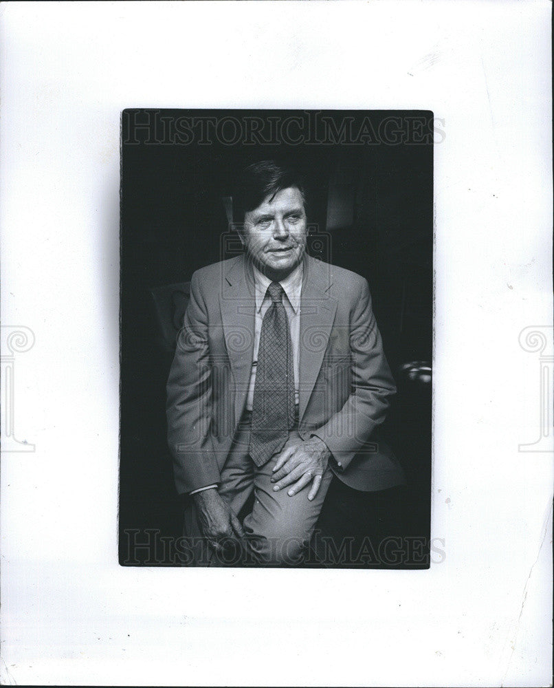 1985 Press Photo of Jerry terHorst, a newspaper reporter from Michigan. - Historic Images